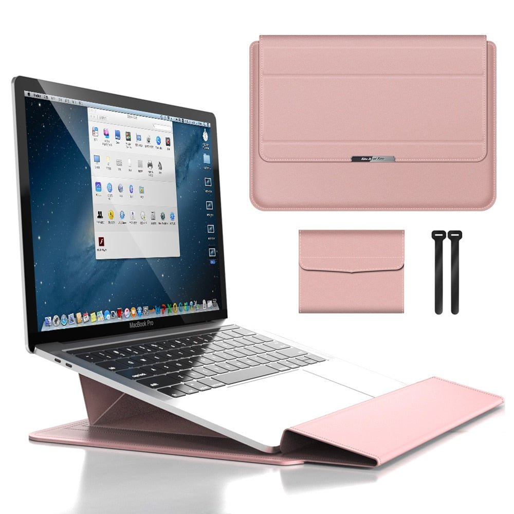 Skanto | FlexiGuard – Slank Vanntett Laptop Sleeve med Støtbeskyttelse & Stativ