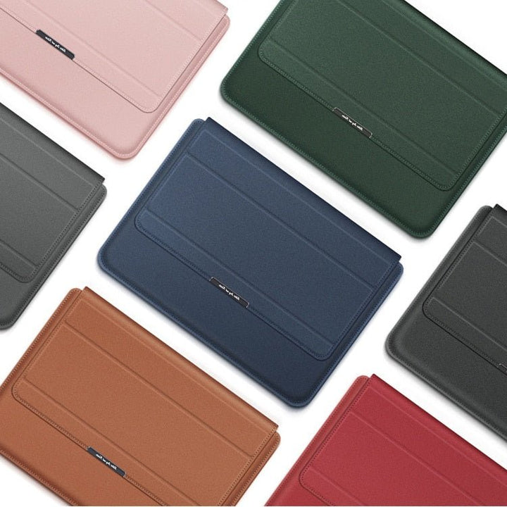 Skanto | FlexiGuard – Slank Vanntett Laptop Sleeve med Støtbeskyttelse & Stativ