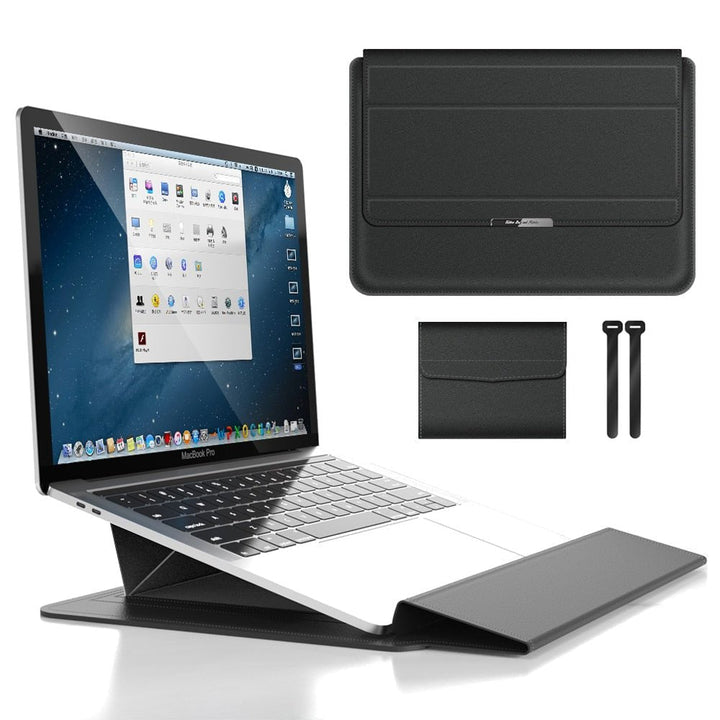Skanto | FlexiGuard – Slank Vanntett Laptop Sleeve med Støtbeskyttelse & Stativ