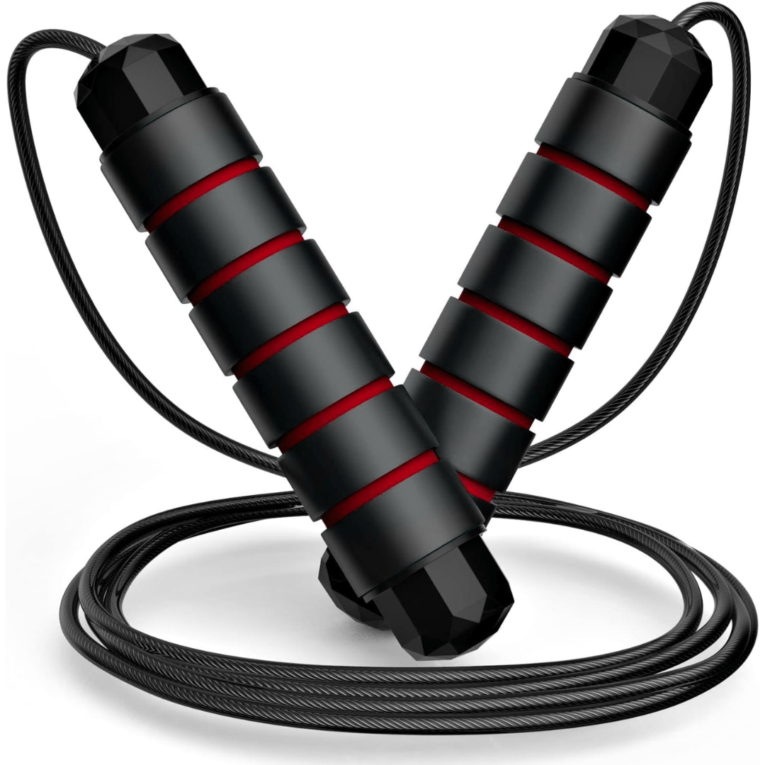 Flexijump Verstellbares Springseil – Verwicklungsfreies Speed-Springseil – Cardio-, Gewichtsabnahme- og Koordinationstrening – Komfortabel Schaumstoffgriffe