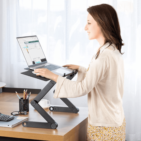 Skanto | FLEXSTAND 360 – Ergonomisk laptop stativ for sunt og fleksibelt arbeid