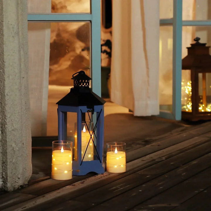 Skanto | Lysestake sett med realistisk LED-flamme
