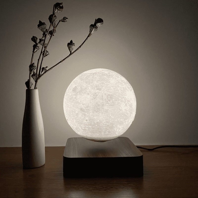 Skanto | Flytende Magnetisk Måne Lampe med 3D Utskrift og LED Belysning