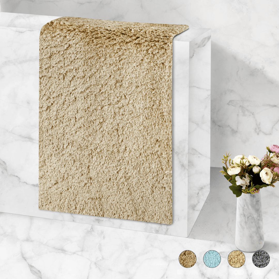 Skanto | Veloura Ultra-Absorberende Bade Matte | Plush sklisikker bade matte for komfort og sikkerhet