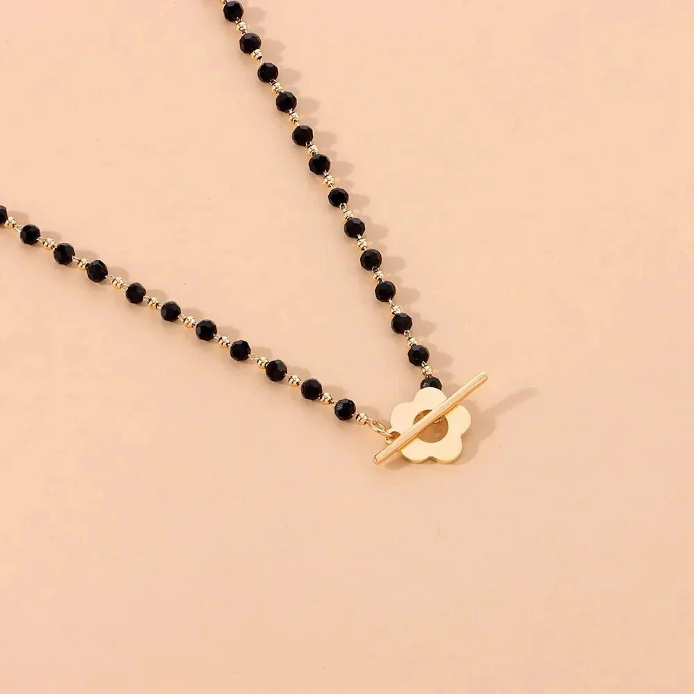 Skanto | Blomster Choker Blomst Lås Halskjede