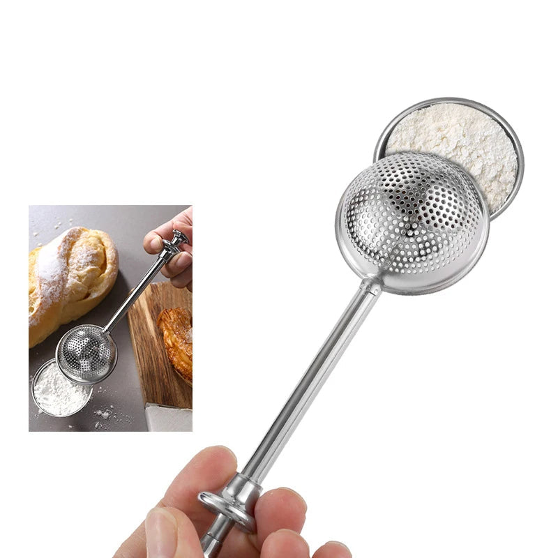 Melpulver Shaker Filter Skje Baker Støv Størrelse for Sukker Sifter | Skanto