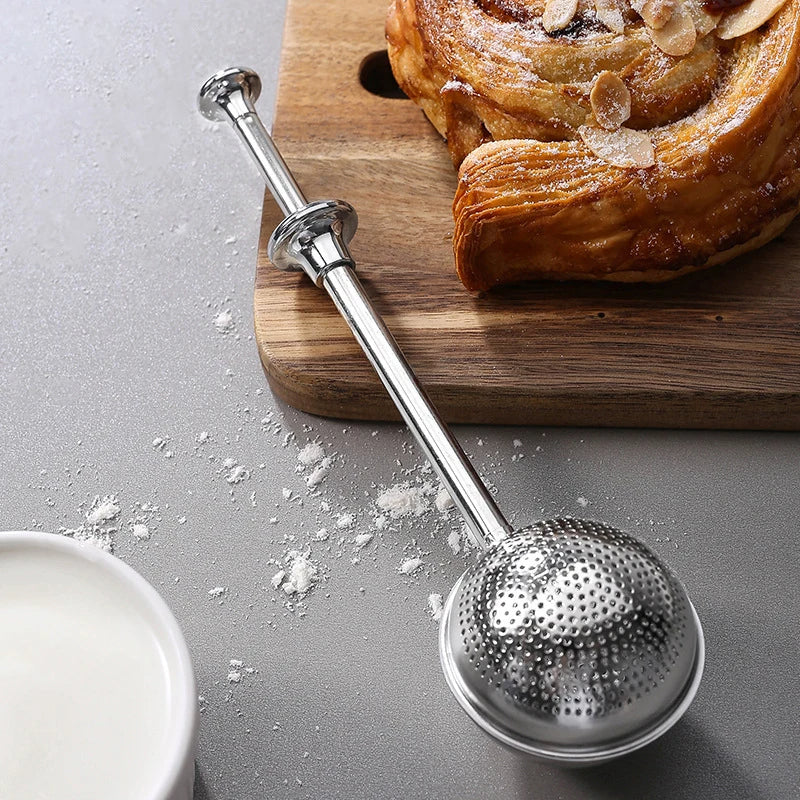 Melpulver Shaker Filter Skje Baker Støv Størrelse for Sukker Sifter | Skanto