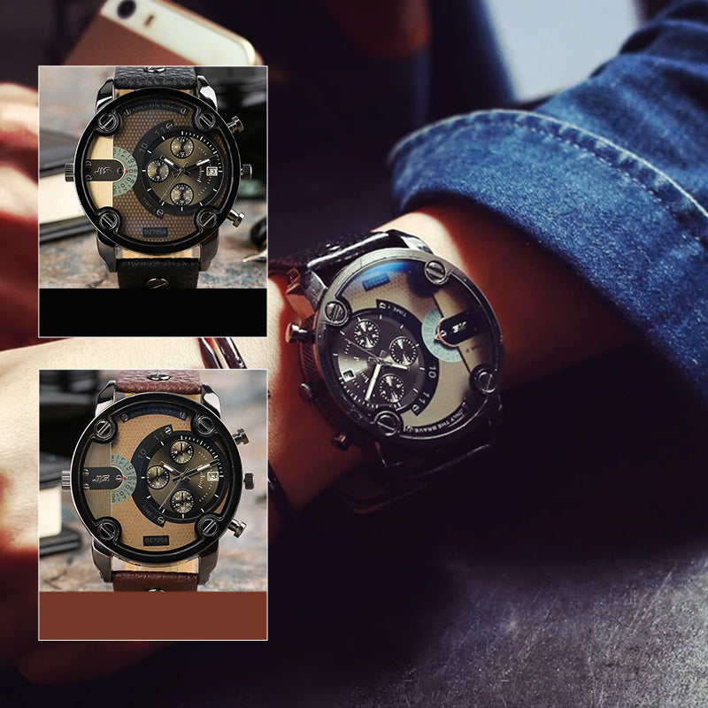 Skanto | Men’s Fashion Stor Ur Stil Stål Armbånd Klokke