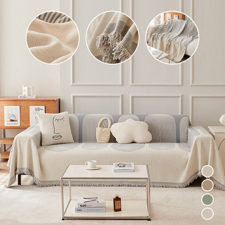 Dobbelsidig Chenille Sofa Dekke | Skanto