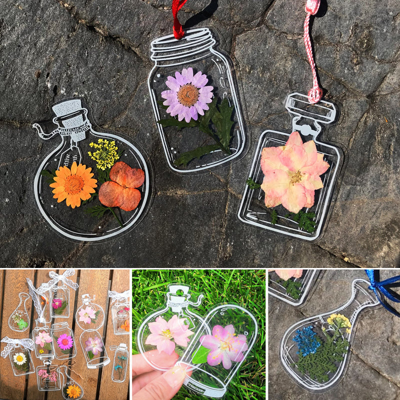 Skanto | Tørkede Blomster Bokmerke Sett