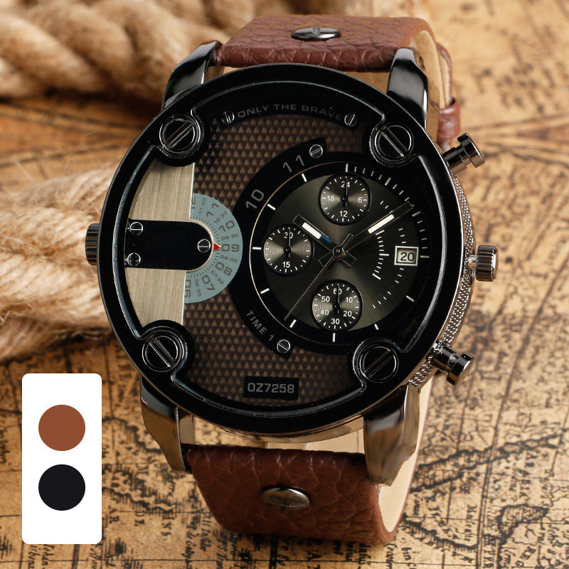 Skanto | Men’s Fashion Stor Ur Stil Stål Armbånd Klokke