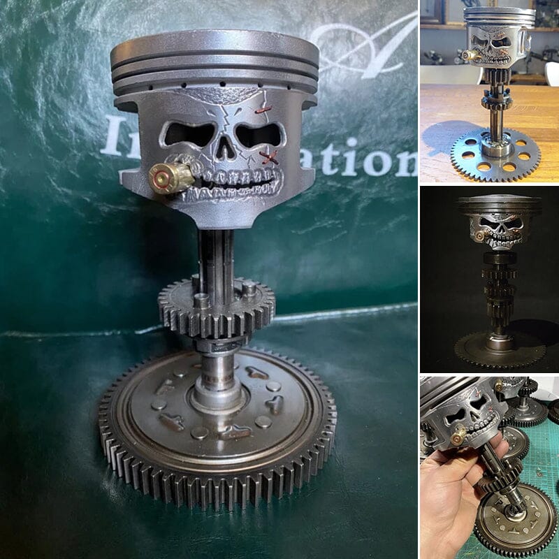 Skanto | Piston Skull Face Skulptur