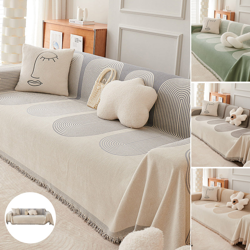 Dobbelsidig Chenille Sofa Dekke | Skanto