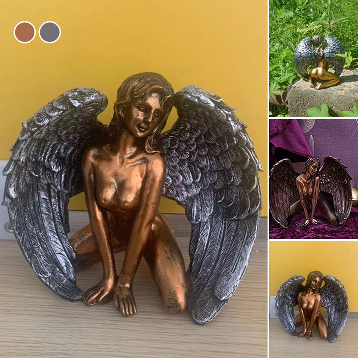 Skanto | Art Angel Kvinnelige Kvinne Vinger Knelende Kappe Hatt
