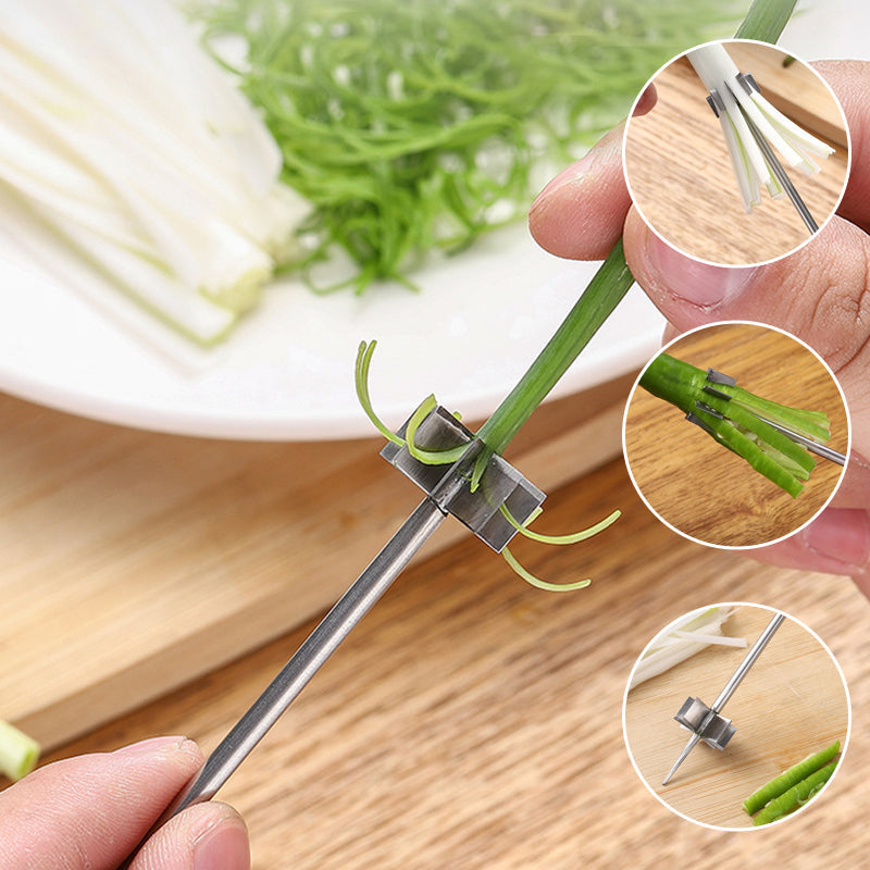 Rustfritt Stål Plum Blossom Løk Cutter | Skanto