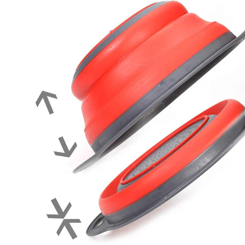 Foldbar silikon grønnsak sil Silikon sil | Skanto