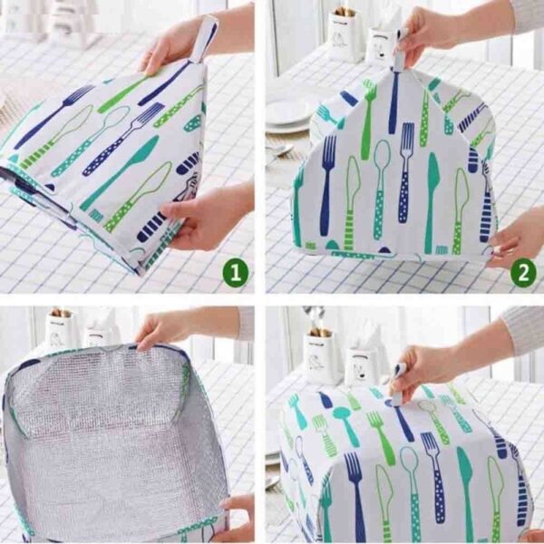 Folding Food Cover Termisk Isolasjon Aluminiumfolie - 2 Pcs Av Sett Skanto