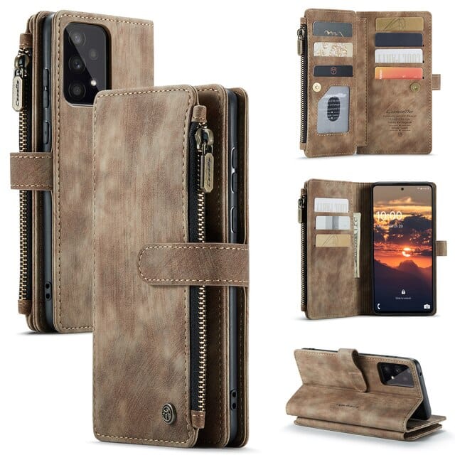 Skanto |  Lær Wallet Case for Samsung Galaxy A-Serie