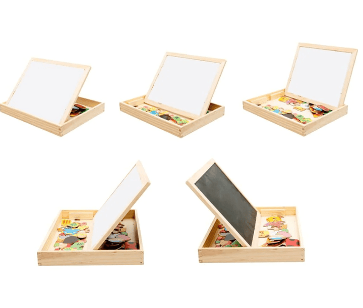 CreativeChalk Tavle - Magnetisk Dobbeltsidig Barnetavle Skanto