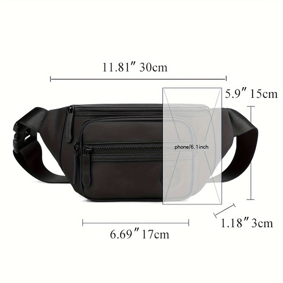 Men's Hip Bag MotionGear – Multifunksjonell Crossbody Bag med Justerbar Stropp | Skanto