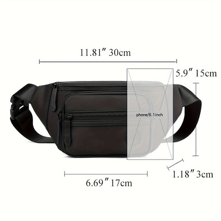 Men's Hip Bag MotionGear – Multifunksjonell Crossbody Bag med Justerbar Stropp | Skanto