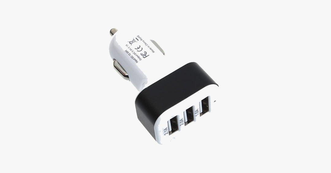 Skanto | Universal 3-Port USB Bil lader – Lading av flere enheter i bilen din enkelt!