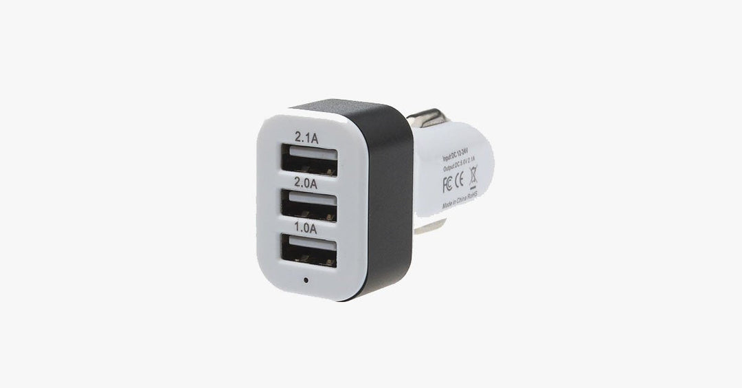 Skanto | Universal 3-Port USB Bil lader – Lading av flere enheter i bilen din enkelt!