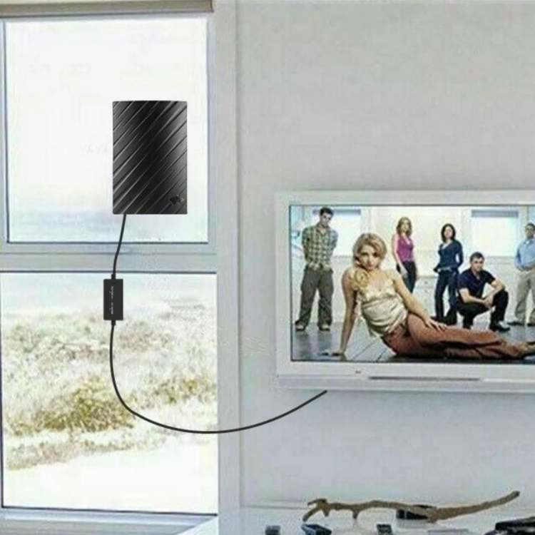 Skanto | 4K Innendørs TV-antenn | 600-mils rekkevidde, Plug & Spill installasjon for gratis HD-kanaler