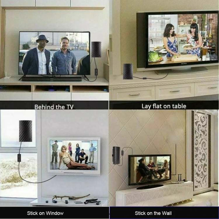 Skanto | 4K Innendørs TV-antenn | 600-mils rekkevidde, Plug & Spill installasjon for gratis HD-kanaler