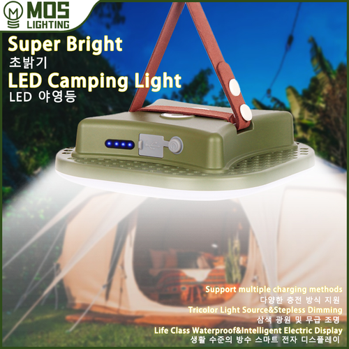 Oppladbar LED Campinglampe med Magneter Skanto