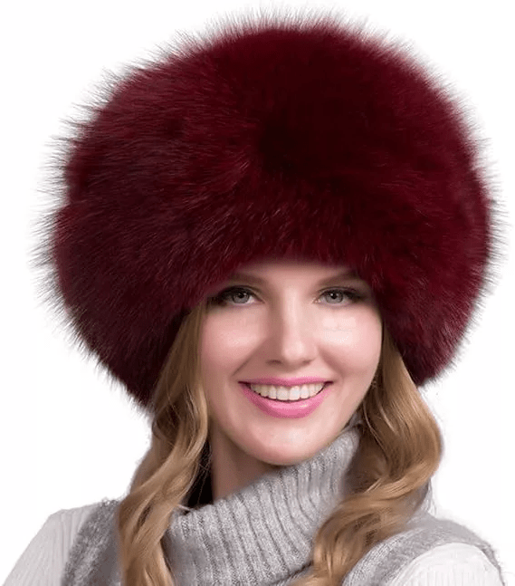 Skanto | FurLuxe Naturlig Reinfell Vinterlue | Tjukk pelshue med ørevarmere for elegant stil i kaldt vær