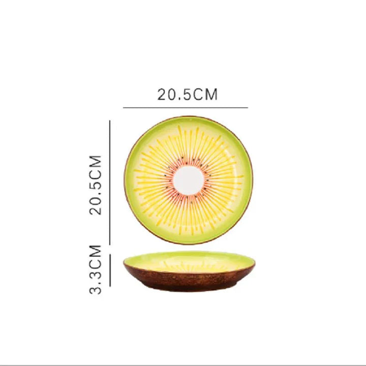 Skanto | Vegetabilske Former Keramisk Salatplate