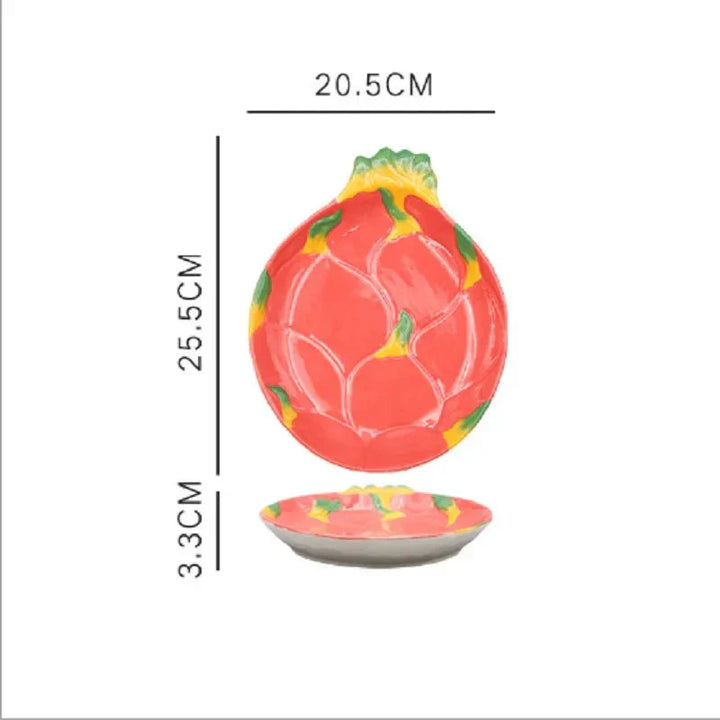 Skanto | Vegetabilske Former Keramisk Salatplate
