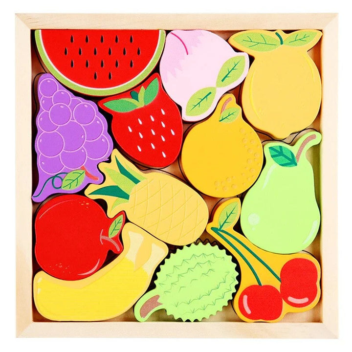 Skanto | WoodlandPuzzle - Hvordan passer formene inn i rammen? - Formpuzzle