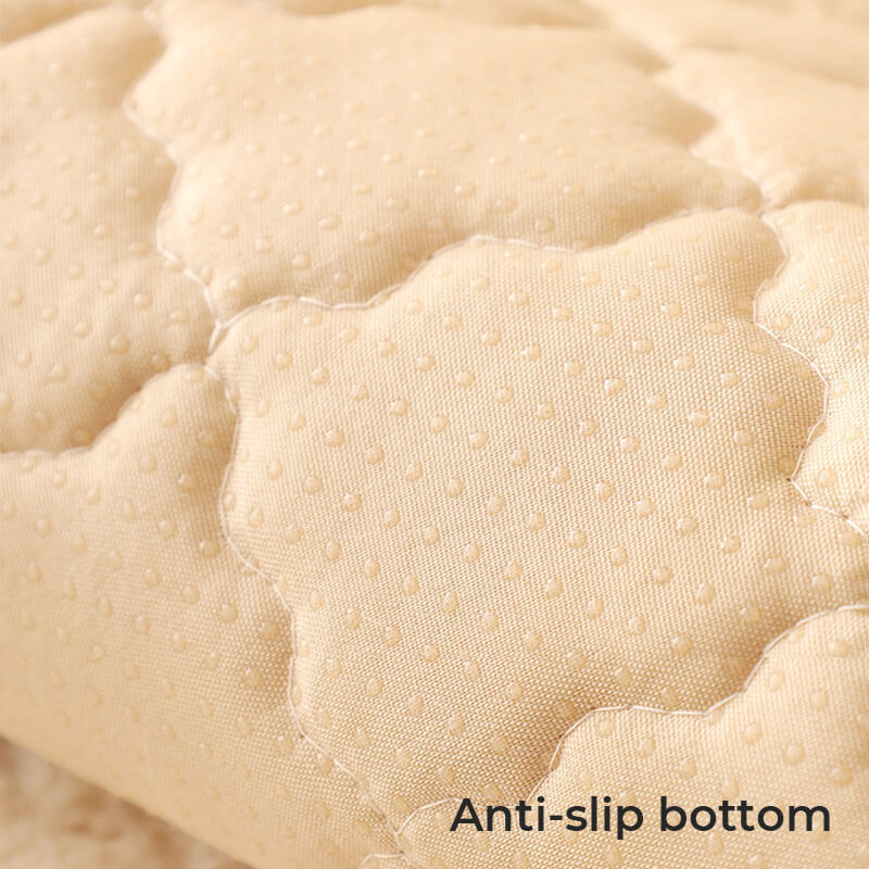 Biscuit Plush Soft Non-Slip Sofa Deksel med Anti-Slip Design | Skanto