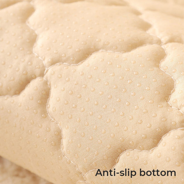Biscuit Plush Soft Non-Slip Sofa Deksel med Anti-Slip Design | Skanto
