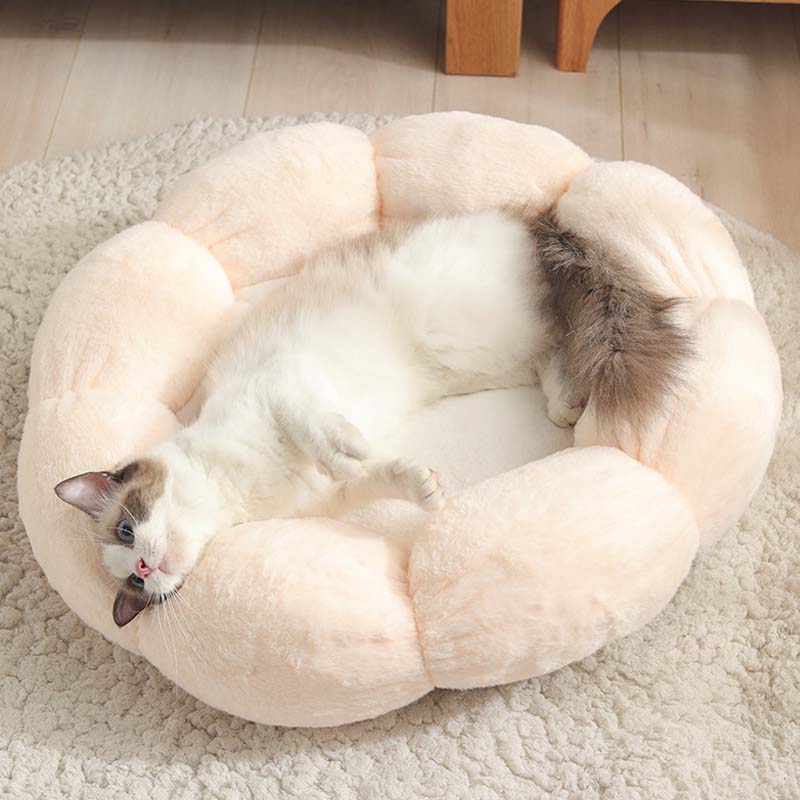 Skanto | Dyp Søvn Blomst Form Katt Bed