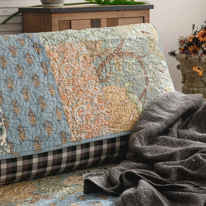 Europeisk Floral Cotton Sofa Deksel Beskyttende Non-slip | Skanto