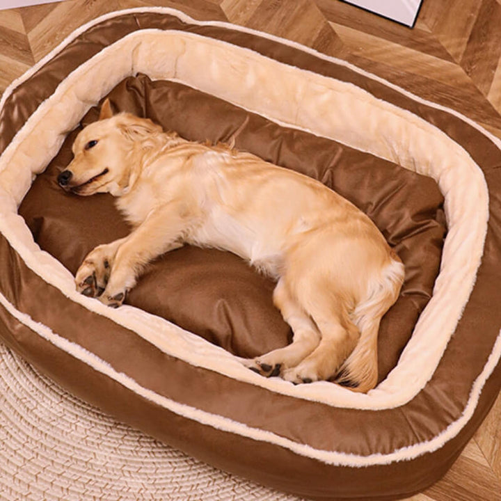 Large Deep-Sleep Ortopedisk Hundeseng Plys Polyester Komfort | Skanto