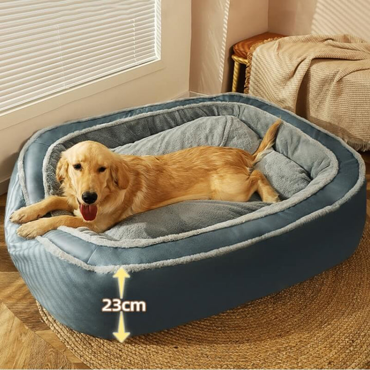 Large Deep-Sleep Ortopedisk Hundeseng Plys Polyester Komfort | Skanto