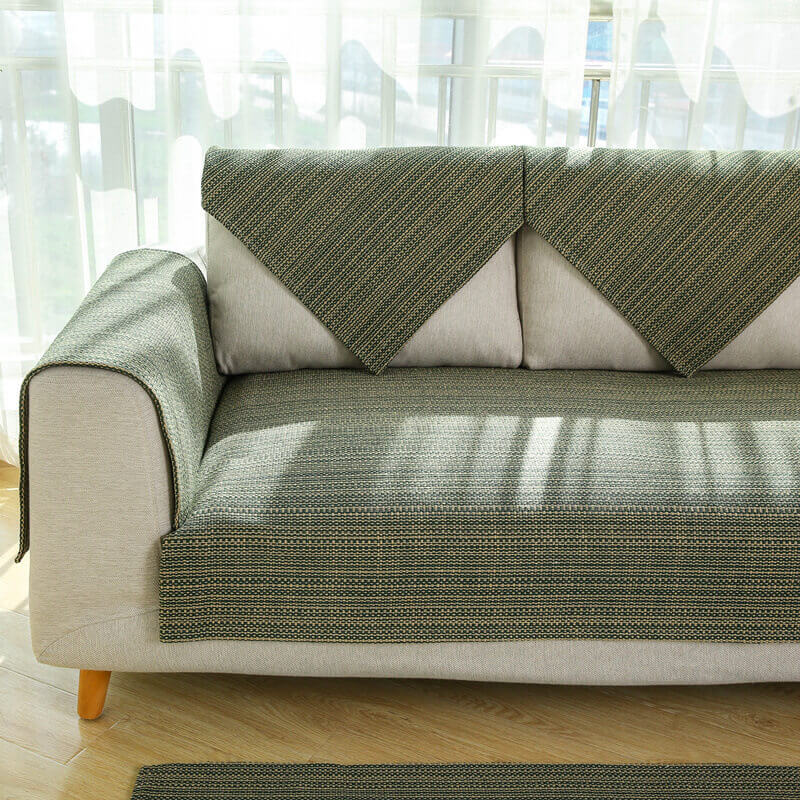 Nature Linen Håndvevd Anti-ripes Sofatrekk 70x70 cm | Skanto