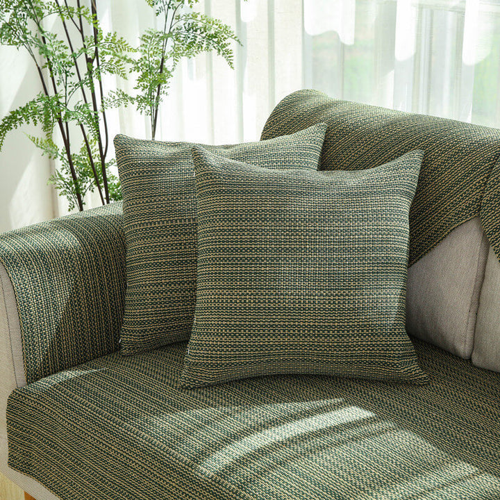 Nature Linen Håndvevd Anti-ripes Sofatrekk 70x70 cm | Skanto