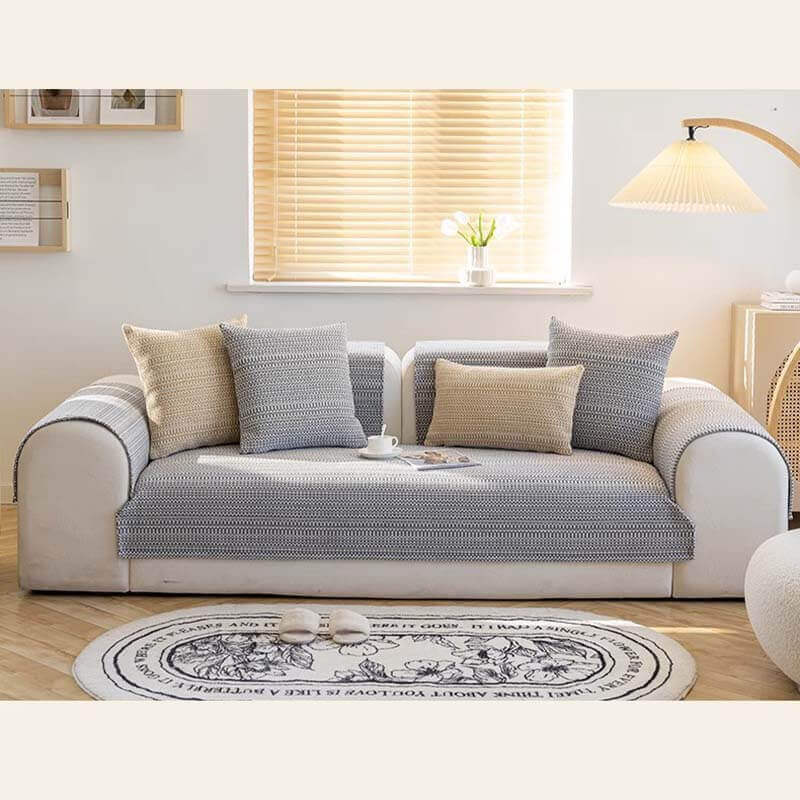 Nature Linen Håndvevd Anti-ripes Sofatrekk 70x70 cm | Skanto