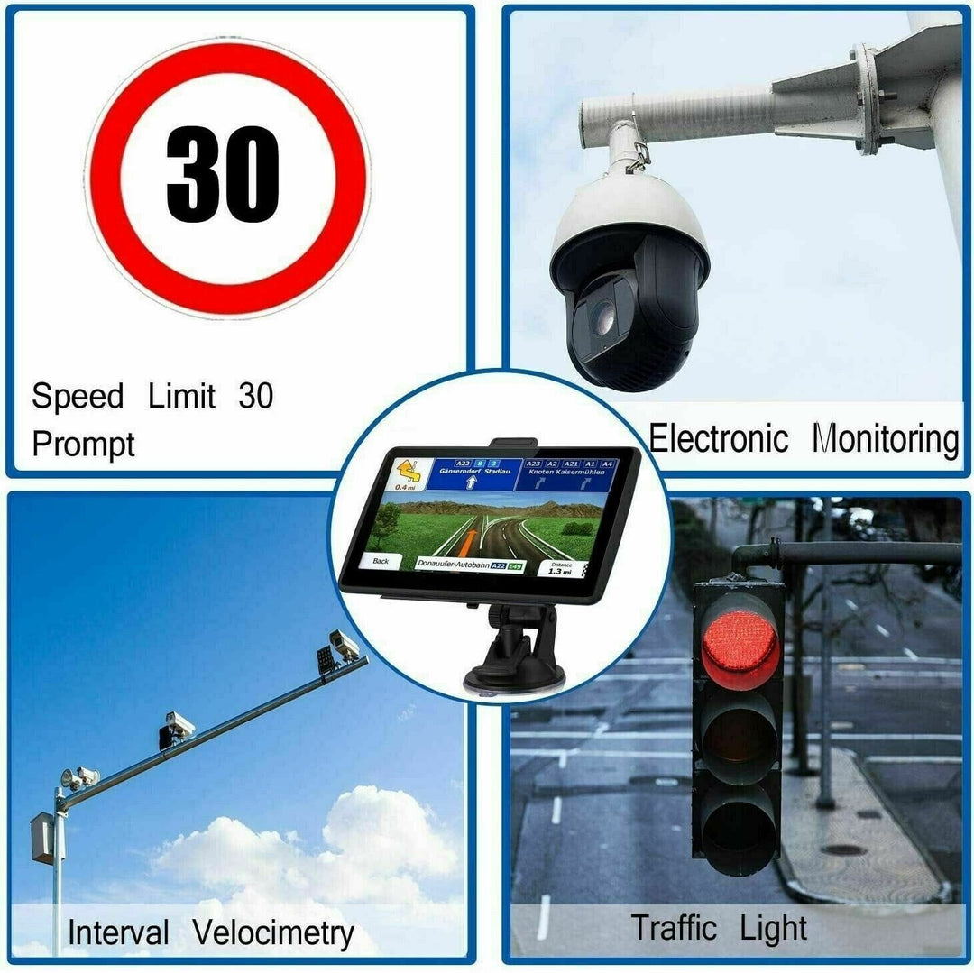 Skanto | 7" GPS Navigasjonssystem – 2025 Oppgradert Sat Nav for Biler & Lastebiler