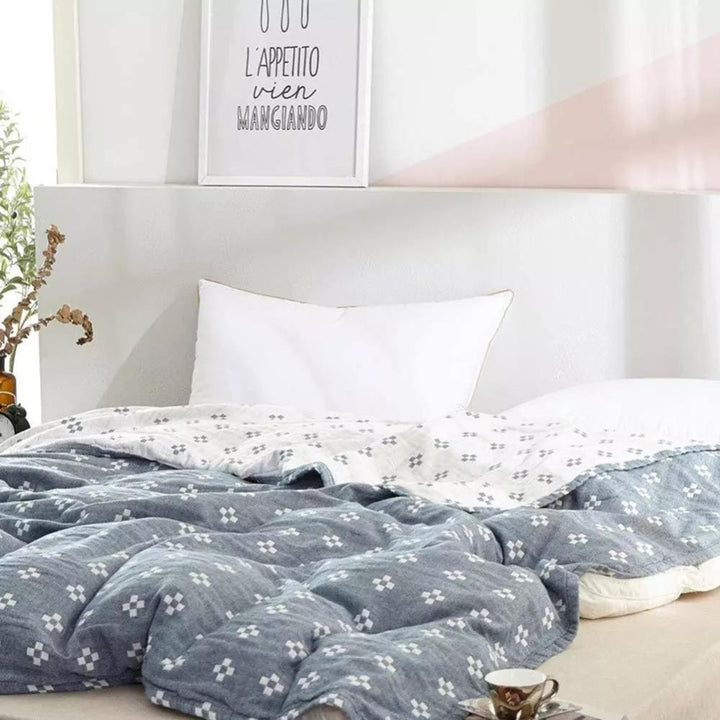 Skanto | Bomulls Geometrisk Teppet Kast