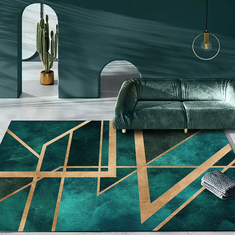 Skanto | Flatt teppe Geometrisk Polyester Vaskbar Anti-skli