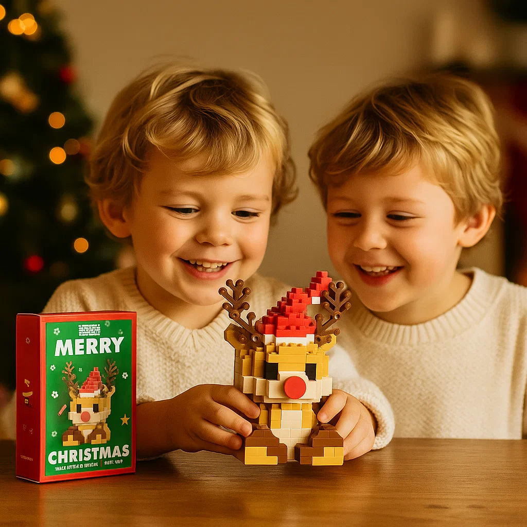 Skanto | Kreative Byggekloss Julefigurer - Moro for Hele Familien