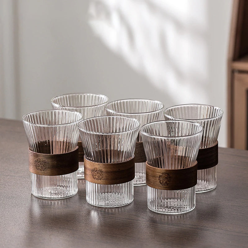 Glass Cup Set Termokanne Flaske Kreativ Varmeresistent Vann Glass | Skanto