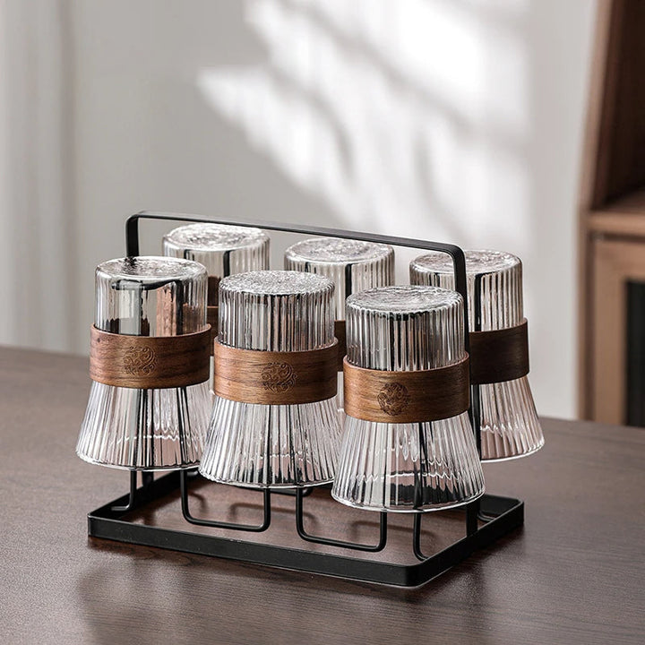 Glass Cup Set Termokanne Flaske Kreativ Varmeresistent Vann Glass | Skanto