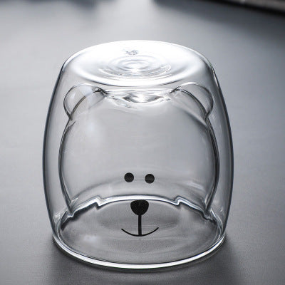 Glasskrus Dobbelveggs Glasskrus Bjørn Dyr Dobbel Lag Glasskrus | Skanto
